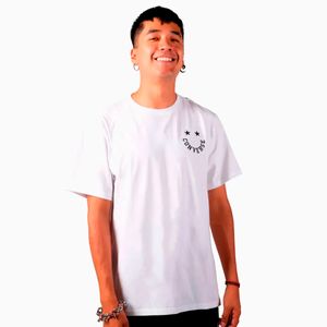Playera Cuello Redondo Manga Corta Converse Blanca para Hombre