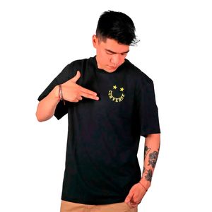 Playera Cuello Redondo Manga Corta Converse Negra para Hombre