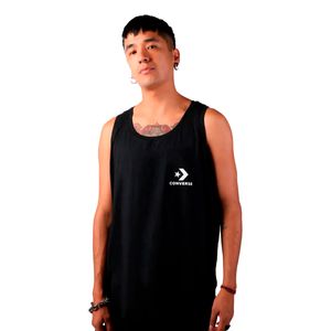 Playera Cuello Redondo Sin Mangas Converse Negra para Hombre