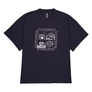 Playera Cuello Redondo Manga Corta Converse Negra para Hombre