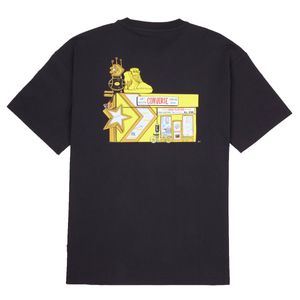 Playera Cuello Redondo Manga Corta Converse Negra para Hombre