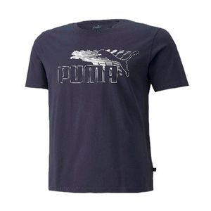 Playera Cuello Redondo Manga Corta Puma Azul para Hombre