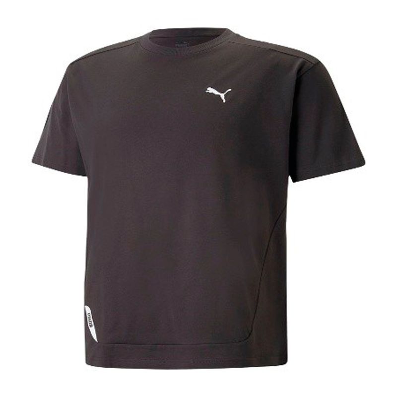 Para Hombre Playera Negra Puma Camiseta Extragrande WARDROBE ESS
