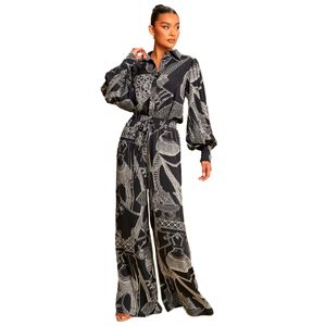 Conjunto Vestir Pantalón Luxxel Estampado para Mujer