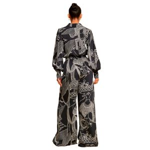 Conjunto Vestir Pantalón Luxxel Estampado para Mujer
