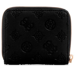 Cartera Guess Zip Around Zarela Pequeña Negro