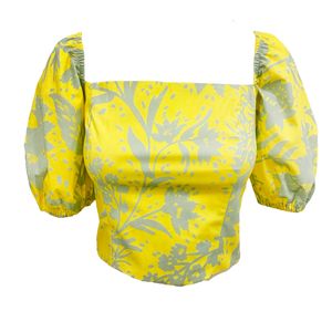 Blusa Casual Crop Manga Corta