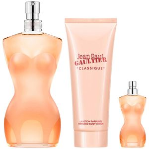 Set Jean Paul Gaultier Classique Perfume + Loción + Edp de Viaje