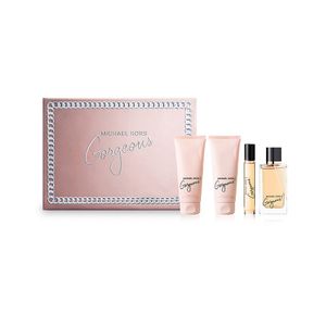 Set Michael Kors Gorgeous Perfume + Gel De Baño + Loción + Spray De Viaje