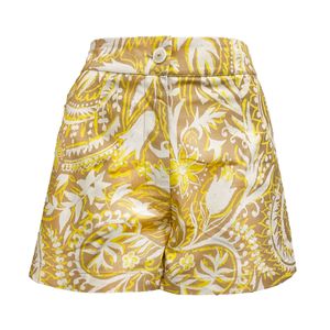 Short Casual Estampado Tiro Alto