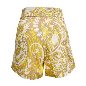 Short Casual Estampado Tiro Alto