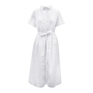 Vestido Vestir Midi Manga Corta