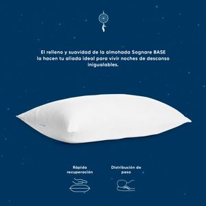 Sognare Almohada Base Microfibra Standard 2 Pack