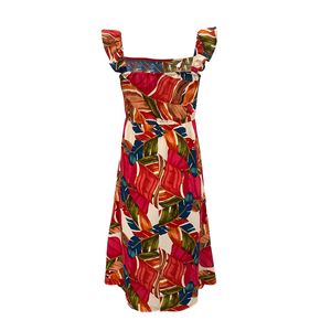 Vestido Casual Midi Sin Manga