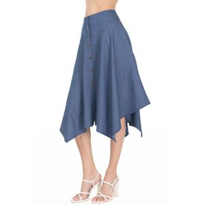 Falda Casual 3/4 Mezclilla