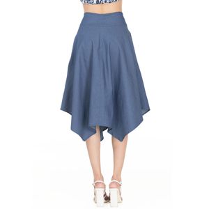Falda Casual 3/4 Mezclilla