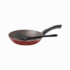 Sartén + Espátula Tramontina Paris 20 cm Rojo