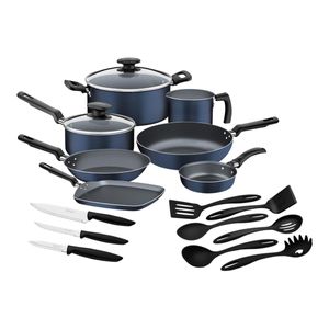 Batería de Cocina Tramontina Malta 18 Piezas Azul