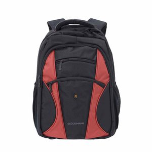 Mochila Negro con Rojo Glucksmann para Hombre