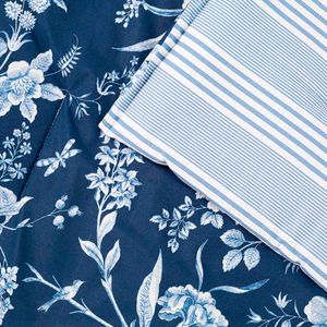 Edredon Set Branch Toile Azul Mat/Qs Laura Ashley