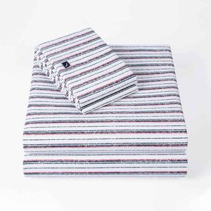 Sabanas Jgo Avery Stripe Navy Red Ind Nautica