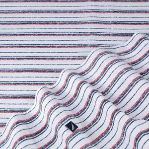 Sabanas Jgo Avery Stripe Navy Red Ind Nautica