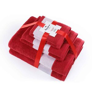 Toalla Set Medio Baño Albany Red Red Pepe Jeans