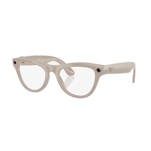Preventa Lentes de Sol Electrónico Ray Ban Meta Wearable Color Gris Tiza Brillante Skyler Modelo 0Rw40106700Mf52 Unisex