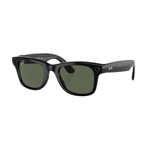Preventa Lentes de Sol Electrónico Ray Ban Meta Wayfarer Color Negro con Verde Modelo 0RW4006601/7150 Unisex