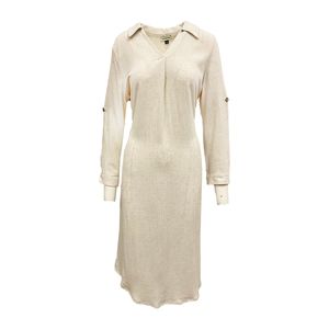 Vestido Manga Larga Tunica Crudo