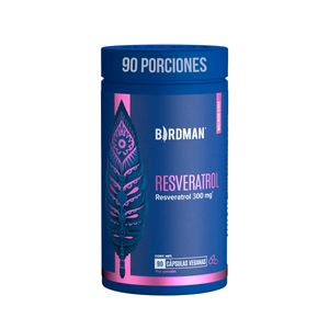 Suplemento Alimenticio Resveratrol a Base de Resveratrol e Inulina de Agave Birdman 90 Cápsulas