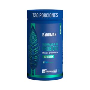 Suplemento Alimenticio Premium All In One Probiotic 50 Billion a Base de Mix de Probióticos e Inulina de Agave con 50 Billones de UFC/Porción Birdman
