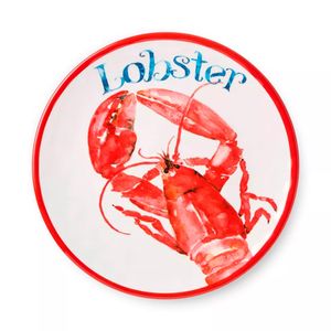 Plato De Ensalada Melamina Hw 9" Lobster Beach House