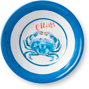 Tazon Multiuso Melamina Hw 7.5" X 2" Crab Beach House