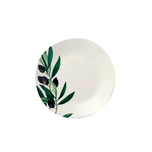 Plato Para Canapés Ceramica 6" Olivos