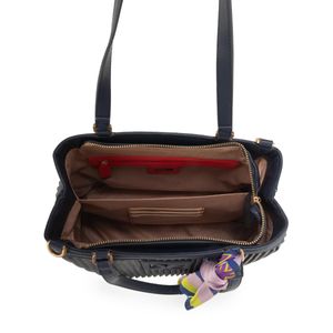 Bolsa Satchel Cloe con Mascada Azul Marino