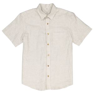CAMISA MC BASICA LINO RAYAS CON BOLSA