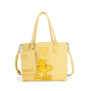 Bolsa Tote Cloe Peanuts con Monedero Mediana Amarilla