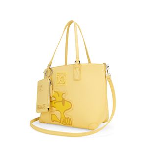 Bolsa Tote Cloe Peanuts con Monedero Mediana Amarilla