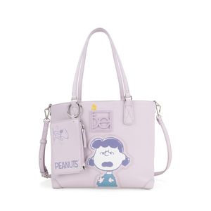 Bolsa Tote Cloe Peanuts con Monedero Mediana Lila