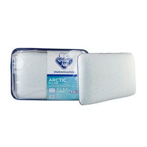 Almohada Arctic Std Spring Air Blanco Con Azul