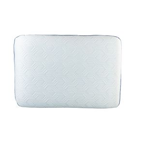 Almohada Arctic Std Spring Air Blanco Con Azul