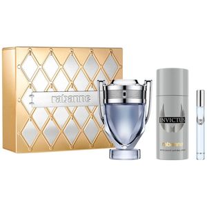 Set  Rabanne Invictus Perfume + Desodorante + Travel Spray