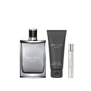 Set Jimmy Choo Man Perfume + Travel Spray + Gel de Ducha