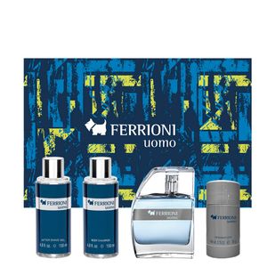 Set Ferrioni Uomo Perfume + Gel de Ducha + Travel Spray + Desodorante