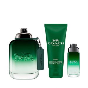 Set Coach Green Perfume + Gel de Ducha + Travel Spray