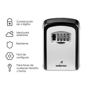 Candado De Combinación Con Caja De Seguridad Para Almacenamiento