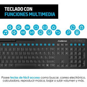 Teclado Y Mouse Inalámbrico Con Receptor Usb