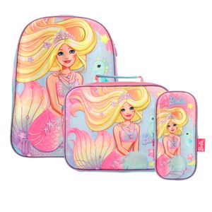 Set Keepack Barbie 3 en 1 :  Mochila + Lapicera + Lonchera