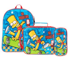 Set 3 En 1 Mochila, Lapicera Y Lonchera Disney - The Simpsons